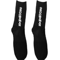 Funny Wedding Socks Black Groomsmen gift Good Vibrations