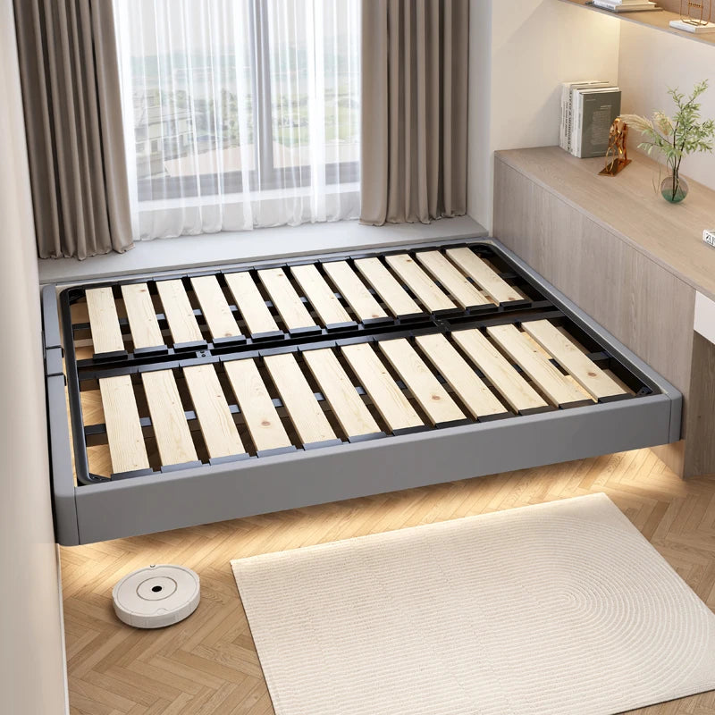 Individual Double Bed Frames Nordic Modern Minimalist Twin Double Bed Bases Wood Sleeping Luxury Cama Queen Size Hotel Furniture Good Vibrations