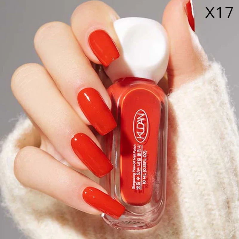 10ml Peel Off Water-Based Starry Nail Polish Fast Drying Long-Lasting Healthy And Brightening Effect No Need Lamp Cure Good Vibrations