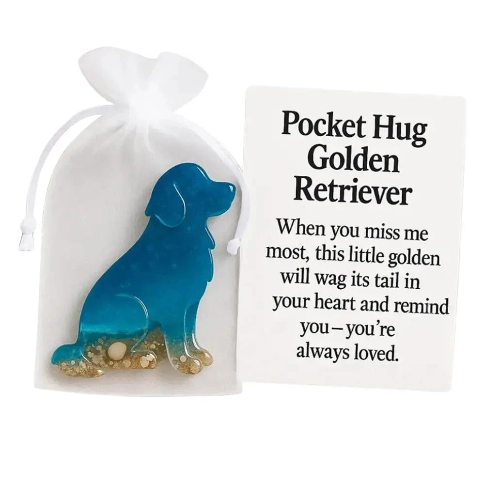 Ornament Pocket Hug Acrylic Figurine Acrylic Dachshund Cat Pocket Hug Token Beach-inspired Fox Wolf Ornament Keepsake For Loved Good Vibrations