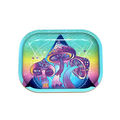 Rolling Tray Smoking Grinder Accessories Cigar Hand Roll Tinplate Tray Ashtray Home Party Gifts for Men Women Good Vibrations Adult Super Store