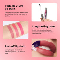 Long Lasting Lip Inks Korean Matte Lip Tint Peel Off Matte Tick for Lips Stick Free Shipping Liquid Lipstick Waterproof Makeup Good Vibrations