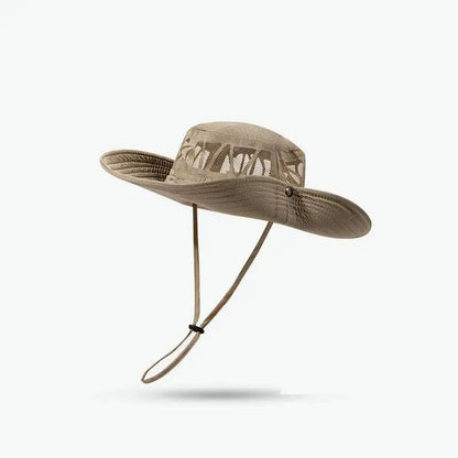 Summer Hats For Men Women Unisex Cowboy Hat Big Brim Fishing Hat Outdoor Fisherman Cap Sunscreen Mountaineering Hiking Sun Hat Good Vibrations