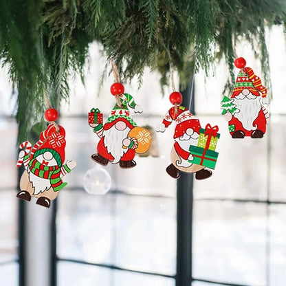 Christmas Wooden Pendant Merry Christmas Tree Decoration for Home 2025 Christmas Ornament Xmas Navidad Gifts Happy New Year 2026 Good Vibrations