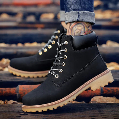 Camouflage Men Ankle Boots Trendy Boots Snow Boots Outdoor Casual Cheap Timber Boot Lover Autumn Winter Shoes Man Work Boot Good Vibrations