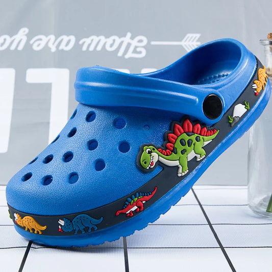 Cute New Animal Baby Boys Slippers Summer Kids Cartoon Sandals Toddler Beach Shoes Girls Cute Slides Children Slippers Good Vibrations