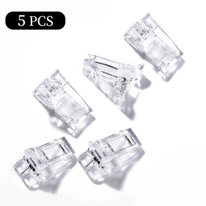 100Pcs/box Full Cover Sculpted Nail Tips Fake Finger Nails Extension Tip Quick Building Mold False Tips For Manicuring Tool Set Good Vibrations