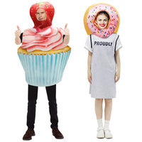 Halloween Outfits Costume Women Funny Delicious Food Clothing Cosplay Apparel Accessories For Birthday Party Cake Costume Good Vibrations