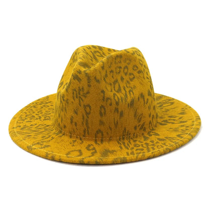 fedora hats for men and women couples jazz hats autumn and winter multicolor fashion wild warm flat brimmed hat Good Vibrations