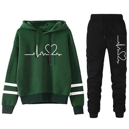 Hot Sales Women's Tracksuit Hoodies Stripe Casual Single Piece Sweatshirts and Daily Sweatpants Comfort Outdoor Jogging Sports Good Vibrations