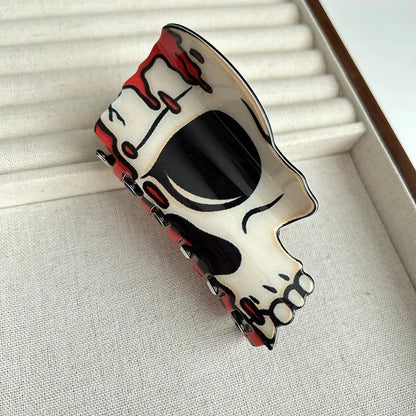 Halloween Hair Accessories Ghost Hair Clip for Women Girls Red Horns Hairpin Skull Claw Y2K Gothic Hair Jewelry 2023 New HangZhi Good Vibrations