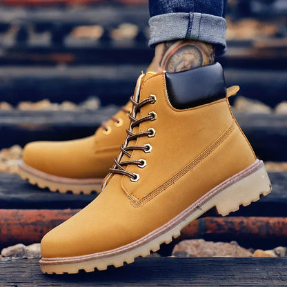 Camouflage Men Ankle Boots Trendy Boots Snow Boots Outdoor Casual Cheap Timber Boot Lover Autumn Winter Shoes Man Work Boot Good Vibrations