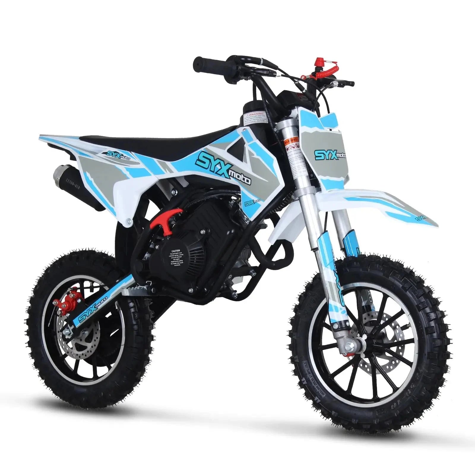 SYX MOTO 58CC Mini Dirt Bike for Kids 4-Stroke Pit Bikes Gas Powered Motorcycle Gift for Children Off-Road Dirt Bike Pull Start Good Vibrations