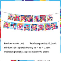 True Rainbow Kingdom Party Supplies Disposable Tableware Plates Balloon Cake Topper Kids For Boy Girl Favor Birthday Party Decor Good Vibrations