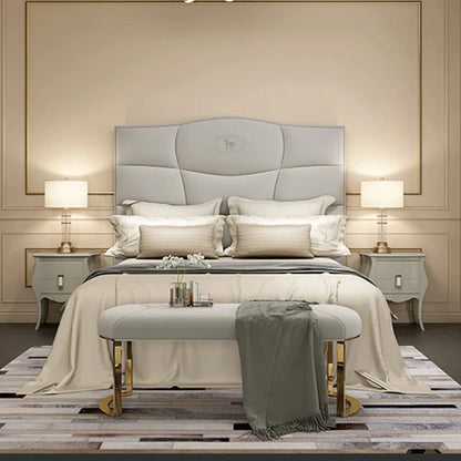 Italian design soft fabric or leather king & queen sizes bedroom beds bedding set luxury double hotel bed Good Vibrations