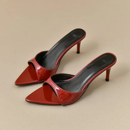 Women's High Heels Summer Slippers Women Sandals Fashion Classic Pointy Open Toe Stiletto Heels Sexy 2025 High-heeled Slippers Good Vibrations