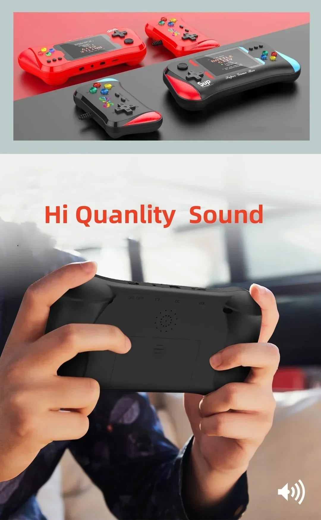 Children's Game Console Palm Retro Old Game Machine Children's Toys Nostalgic Classic MINI X7M Playtation Good Vibrations