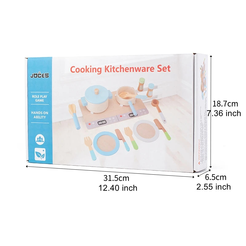 Wooden Toy Play House Early Education Simulation Kitchen Children Cooking Toys Gift Good Vibrations