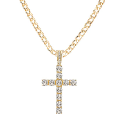 16mm Hip Hop Miami Cuban Link Chain Set Necklace +Watch+Bracelet Creative Iced Out Shiny Trendy Stylish Jewelry For Women Men Good Vibrations