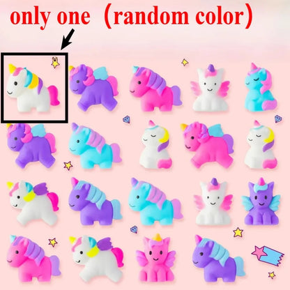 1/12 Unicorn Kawaii Squishies Mochi Squishy Toys Stress Relief Toys for Kids Boys Girls Party Favors Birthday Gifts Prizes Good Vibrations