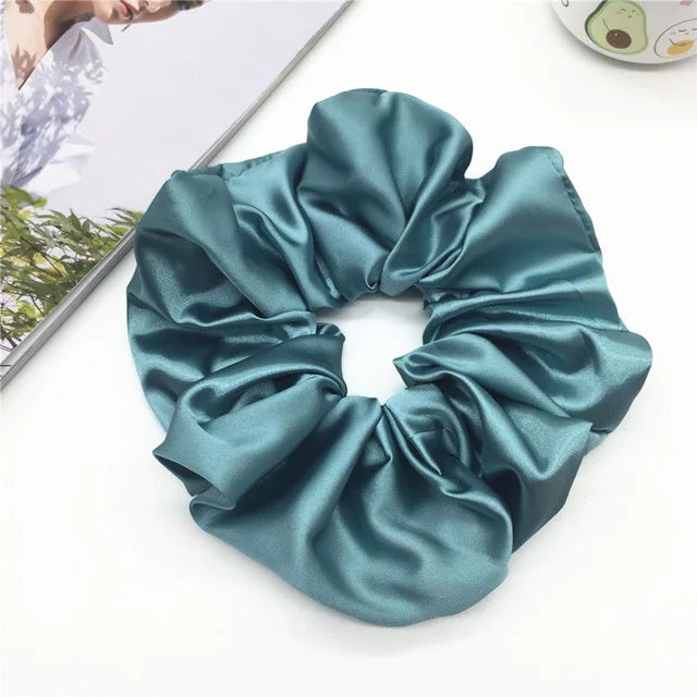 Personalized Bridesmaid Scrunchie Silk Hair Scrunchie Bachelorette Party Gift Bridesmaid Proposal Custom Wedding Gift To Bride Good Vibrations