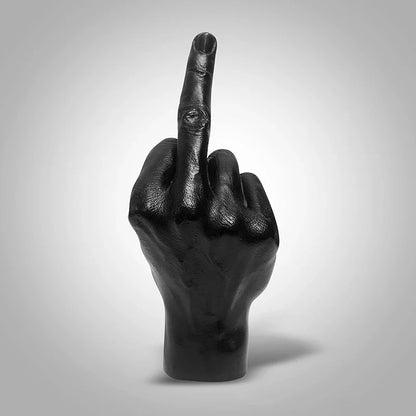 Desk Ornaments Of Middle Finger Statue Upright Middle Finger Arts Crafts Desktop Gesture Figurine Sculpture Living Room Dec Good Vibrations