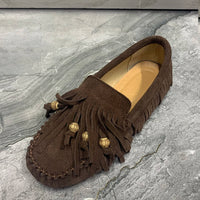 Women Flat Shoes Plus Size Casual Female Mullers Leather Women Loafers Fashion Tassels Designer Women Shoes Good Vibrations