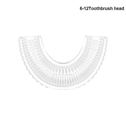 Children U-shaped Electric Toothbrush 360 Degrees Smart Cartoon Kids silicone Toothbrush Automatic Rechargeable Sonic Toothbrush Good Vibrations