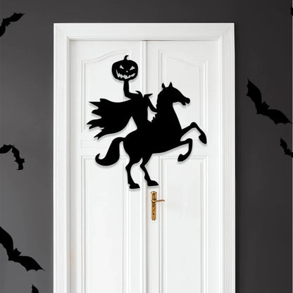 Halloween decoration room door stickers window decor skeleton hand pumpkin DIY devil witch hat glass window stickers ghost Good Vibrations