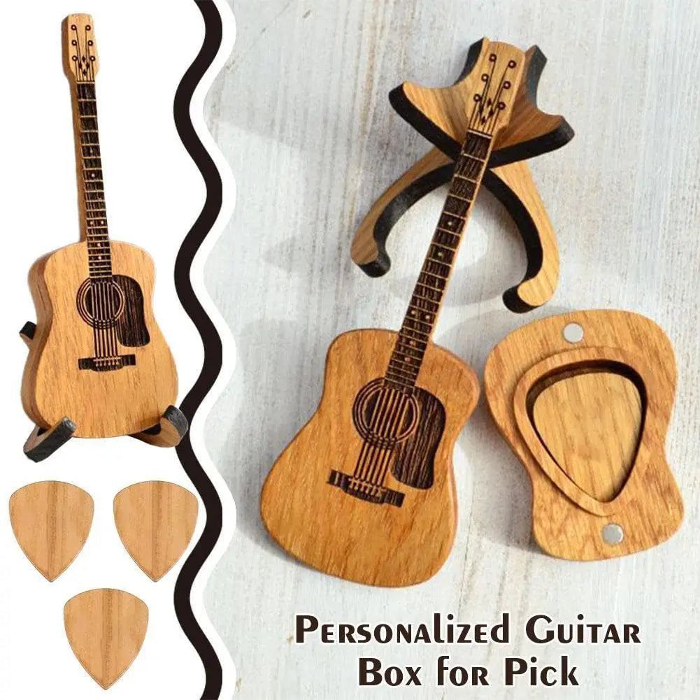1 Guitar Lover Gift Set - Personalized Engraved Guitar Picks, Perfect for Anniversaries or Gifts for Father, Brothers or Friends Good Vibrations