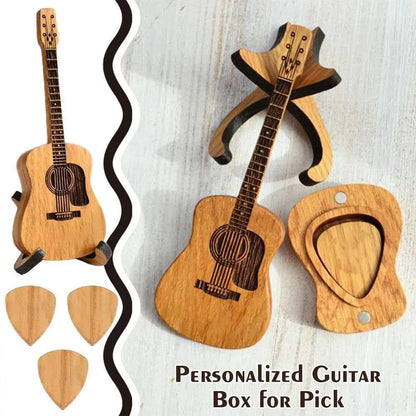 1 Guitar Lover Gift Set - Personalized Engraved Guitar Picks, Perfect for Anniversaries or Gifts for Father, Brothers or Friends Good Vibrations