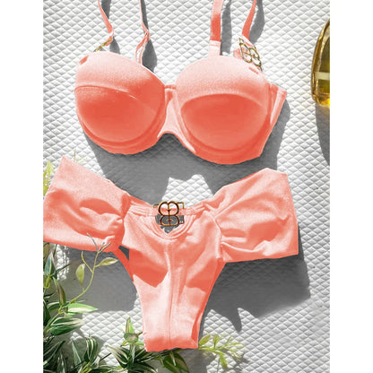 Sexy Push Up One Piece Swimsuit Women Swimwear Underwire Monokini Bathing Suits Swim Suit Wear Summer Beachwear Good Vibrations