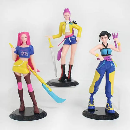Kpop Demon Hunter Figura Rumi Mira Zoey Anime Model Collectible Statues Toys Decorative Items for Fans Good Vibrations
