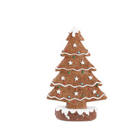 Festive Resin Gingerbread Christmas Tree Figurine, Holiday Tabletop Centerpiece Decor for Home Christmas Atmosphere Good Vibrations