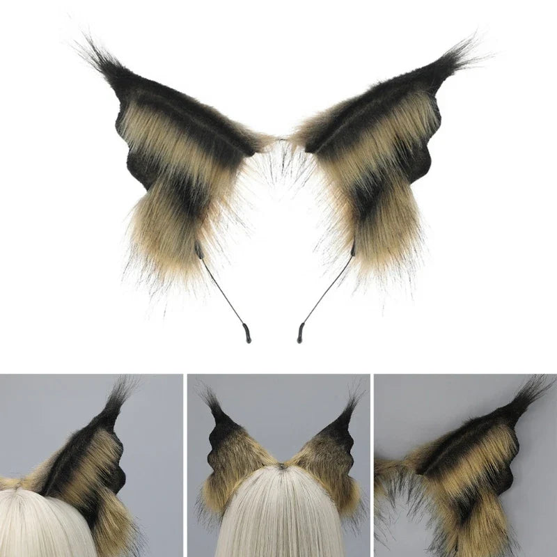 COSPLAY Girls Animal Ear FURRY Headband Handmade for Parties