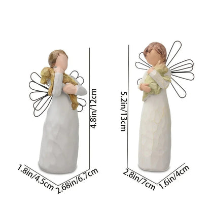 Hug Dog Cat Imitation Wood Carving Resin Handicraft Ornament Pet Parent-child Style Souvenir Craft Gift Home Desktop Decoration Good Vibrations