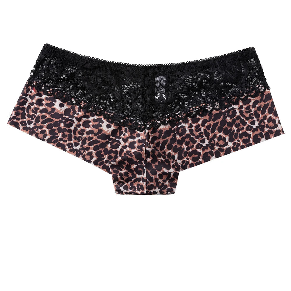 Women's Boxers Sexy Lace Panties Perpective Seamless Female Underwear Elasticity Breathable Shorts Women Solid Boxers Lingerie Good Vibrations