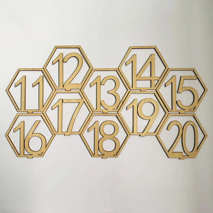 1set Wedding Party Table Number Plate, Wooden Message Clip, Suitable for Birthday Parties, Wedding Parties, Desktop Decoration. Good Vibrations