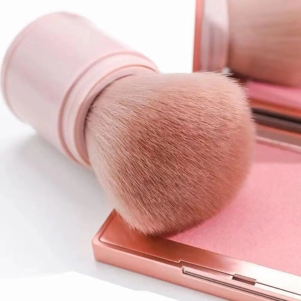 Portable Mini Retractable Blush Brush Soft Loose Powder Foundation Makeup Brush Multi Functional Beauty Makeup Tool Good Vibrations