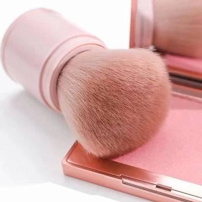 Portable Mini Retractable Blush Brush Soft Loose Powder Foundation Makeup Brush Multi Functional Beauty Makeup Tool Good Vibrations
