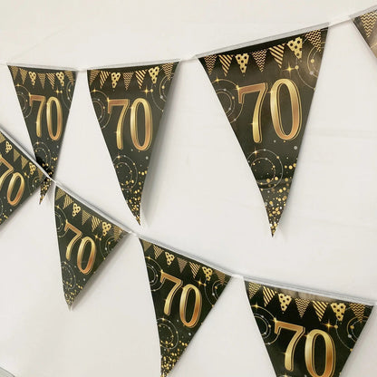 16th 60th 50 Year Happy Birthday Party Decoration Banners Supplies Good Vibrations