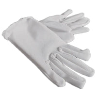 Kids Gloves White Short Satin Feel Boy Hold Flower Girl Good Vibrations