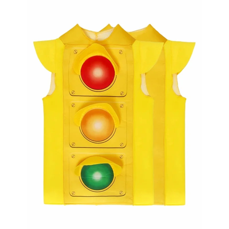 Halloween Traffic Light Cosplay Costume Prescool Theme Party Stage Show Outfit Carnival Festival Performance Dress Up New # 1 # Good Vibrations
