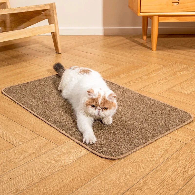 Pet mat, cat scratch mat imitation sisal carpet anti-cat claw large mat autumn and winter wear resistant to crumbs toy supplies - Good Vibrations