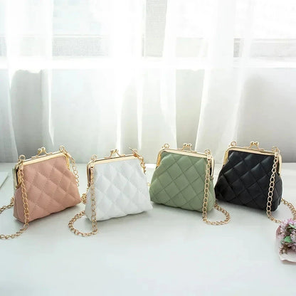 PU Leather Shoulder Bag Sweet Lipstick Makeup Organizer Bag Mini Coin Purse Handbags for Girls Small Crossbody Bag for Women Good Vibrations