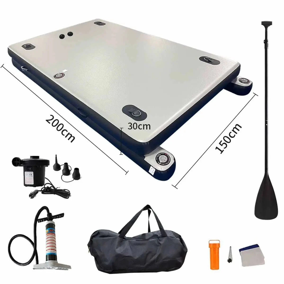 Thickened portable folding inflatable fishing floating platform Luya boat professional fishing platform Good Vibrations