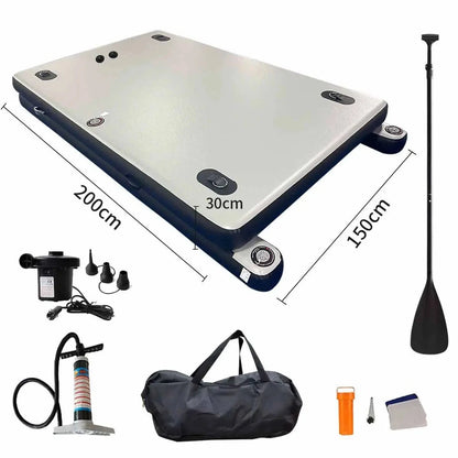 Thickened portable folding inflatable fishing floating platform Luya boat professional fishing platform Good Vibrations