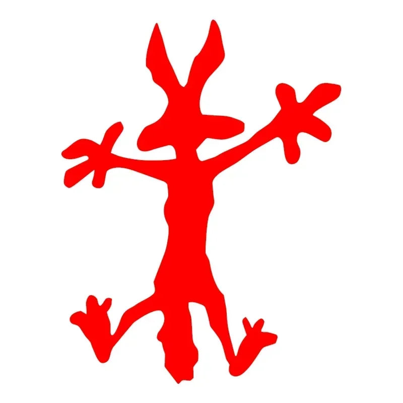 Car Sticker Sly Coyote Waterproof Auto Decors on Car Body Bumper Rear Window Laptop Vinyl Decals Good Vibrations