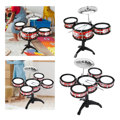 Toddlers Educational Drum Set Musical Toys Sensory Toy Kids Drum Set for Children 1 2 3 4 Years Old Kindergarten Kids Girls Boys Good Vibrations
