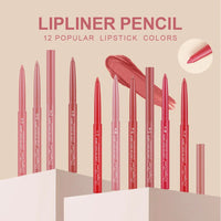 Lip Liner Lipstick Pen Waterproof Long-Lasting Hook Line Lip Pencil Matte Matte Beginner Automatic Lip Liner Bean Paste Color Hook Pen Automatic Rotating Lip Liner Good Vibrations